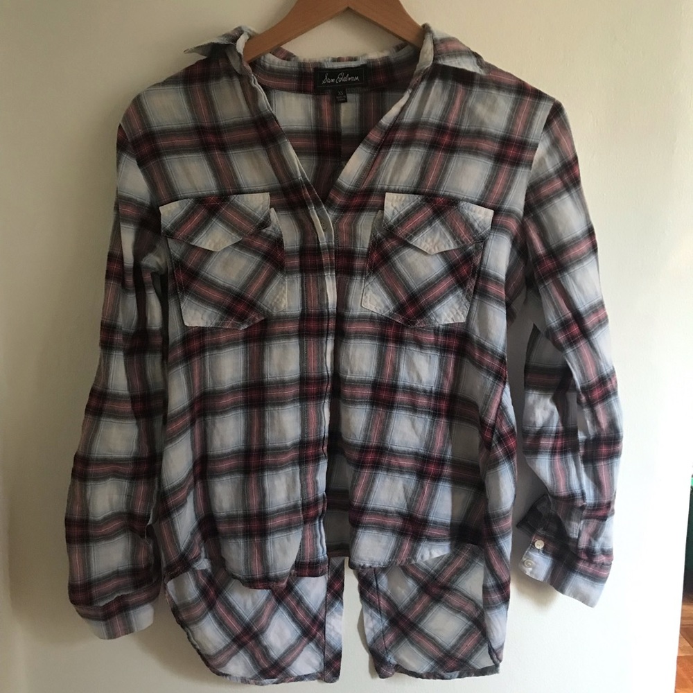 Sam Edelman plaid shirt